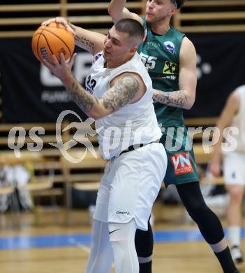 Basketball 2. Liga 2024/2025. Grunddurchgang 17. Runde.  KOS Celovec gegen Dornbirn Lions.   Nikolas Susa (KOS Celovec),   Klagenfurt, am 1.2.2025.
Foto: Kuess


---
pressefotos, pressefotografie, kuess, qs, qspictures, sport, bild, bilder, bilddatenbank