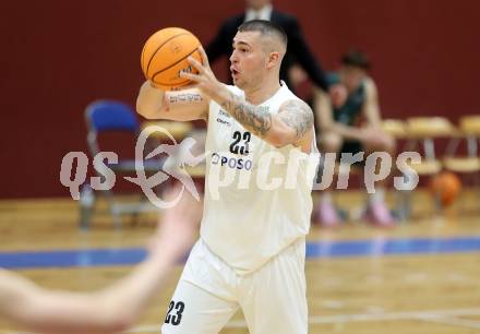 Basketball 2. Liga 2024/2025. Grunddurchgang 17. Runde.  KOS Celovec gegen Dornbirn Lions.   Nikolas Susa (KOS Celovec),  Klagenfurt, am 1.2.2025.
Foto: Kuess


---
pressefotos, pressefotografie, kuess, qs, qspictures, sport, bild, bilder, bilddatenbank