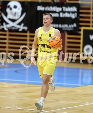 Basketball 2. Liga 2024/2025. Grunddurchgang 18. Runde.  Woerthersee Piraten gegen Union Deutsch Wagram Alligators.   Elvis Keric (Piraten), Klagenfurt, am 8.2.2025.
Foto: Kuess


---
pressefotos, pressefotografie, kuess, qs, qspictures, sport, bild, bilder, bilddatenbank