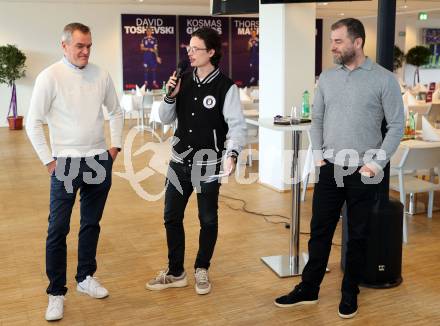 Fussball Bundesliga. SK Austria Klagenfurt gegen Red Bull Salzburg. Robert Micheu (Praesident SK Austria Klagenfurt), Marco Walter, Zeljko Karajica, . Klagenfurt, am 9.2.2025.
Foto: Kuess
www.qspictures.net
---
pressefotos, pressefotografie, kuess, qs, qspictures, sport, bild, bilder, bilddatenbank