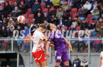 Fussball Bundesliga. SK Austria Klagenfurt gegen Red Bull Salzburg. Christopher Wernitznig ( Austria Klagenfurt), Maximiliano Caufriez (Salzburg). Klagenfurt, am 9.2.2025.
Foto: Kuess
www.qspictures.net
---
pressefotos, pressefotografie, kuess, qs, qspictures, sport, bild, bilder, bilddatenbank