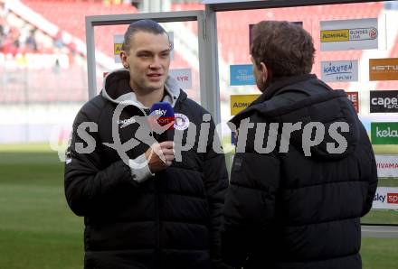 Fussball Bundesliga. SK Austria Klagenfurt gegen Red Bull Salzburg. Niklas Szerencsi (Austria Klagenfurt). Klagenfurt, am 9.2.2025.
Foto: Kuess
www.qspictures.net
---
pressefotos, pressefotografie, kuess, qs, qspictures, sport, bild, bilder, bilddatenbank