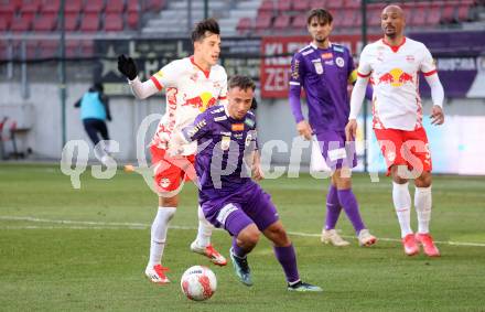 Fussball Bundesliga. SK Austria Klagenfurt gegen Red Bull Salzburg. Tobias Koch ( Austria Klagenfurt), Nicolas Capaldo (Salzburg). Klagenfurt, am 9.2.2025.
Foto: Kuess
www.qspictures.net
---
pressefotos, pressefotografie, kuess, qs, qspictures, sport, bild, bilder, bilddatenbank