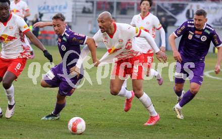 Fussball Bundesliga. SK Austria Klagenfurt gegen Red Bull Salzburg. Tobias Koch ( Austria Klagenfurt), Karim Onisiwo (Salzburg). Klagenfurt, am 9.2.2025.
Foto: Kuess
www.qspictures.net
---
pressefotos, pressefotografie, kuess, qs, qspictures, sport, bild, bilder, bilddatenbank