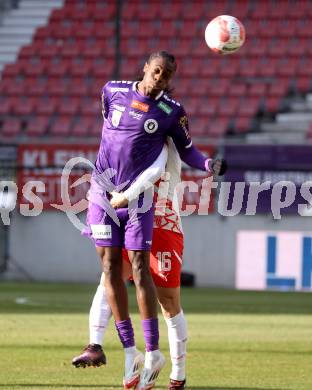 Fussball Bundesliga. SK Austria Klagenfurt gegen Red Bull Salzburg. Dikeni Salifou (Austria Klagenfurt), Takumu Kawamura (Salzburg). Klagenfurt, am 9.2.2025.
Foto: Kuess
www.qspictures.net
---
pressefotos, pressefotografie, kuess, qs, qspictures, sport, bild, bilder, bilddatenbank