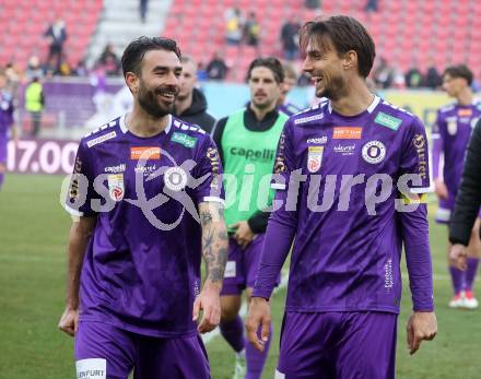 Fussball Bundesliga. SK Austria Klagenfurt gegen Red Bull Salzburg. Kosmas Gkezos, Thorsten Mahrer (Austria Klagenfurt)). Klagenfurt, am 9.2.2025.
Foto: Kuess
www.qspictures.net
---
pressefotos, pressefotografie, kuess, qs, qspictures, sport, bild, bilder, bilddatenbank