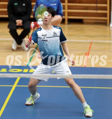 Badminton. 2. Bundesliga. ASKOE Kelag Kaernten gegen WBH Wien. Shangzu Zhan (ASKOE Kelag Kaernten). Klagenfurt, am 15.2.2025.
Foto: Kuess
---
pressefotos, pressefotografie, kuess, qs, qspictures, sport, bild, bilder, bilddatenbank