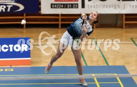 Badminton. 2. Bundesliga. ASKOE Kelag Kaernten gegen WBH Wien. Elina Wutte  (ASKOE Kelag Kaernten). Klagenfurt, am 15.2.2025.
Foto: Kuess
---
pressefotos, pressefotografie, kuess, qs, qspictures, sport, bild, bilder, bilddatenbank