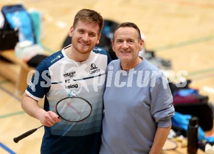 Badminton. 2. Bundesliga. ASKOE Kelag Kaernten gegen WBH Wien.  Martin Cerkovnik  (ASKOE Kelag Kaernten). Klagenfurt, am 15.2.2025.
Foto: Kuess
---
pressefotos, pressefotografie, kuess, qs, qspictures, sport, bild, bilder, bilddatenbank