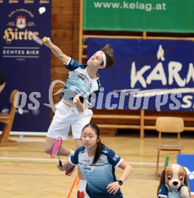 Badminton. 2. Bundesliga. ASKOE Kelag Kaernten gegen WBH Wien. Miranda Zhang, Felix Steinwender (ASKOE Kelag Kaernten). Klagenfurt, am 15.2.2025.
Foto: Kuess
---
pressefotos, pressefotografie, kuess, qs, qspictures, sport, bild, bilder, bilddatenbank