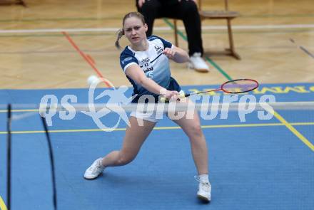 Badminton. 2. Bundesliga. ASKOE Kelag Kaernten gegen WBH Wien.Laura Hasenbichler  (ASKOE Kelag Kaernten). Klagenfurt, am 15.2.2025.
Foto: Kuess
---
pressefotos, pressefotografie, kuess, qs, qspictures, sport, bild, bilder, bilddatenbank