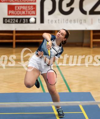 Badminton. 2. Bundesliga. ASKOE Kelag Kaernten gegen WBH Wien.  Denise Hofer  (ASKOE Kelag Kaernten). Klagenfurt, am 15.2.2025.
Foto: Kuess
---
pressefotos, pressefotografie, kuess, qs, qspictures, sport, bild, bilder, bilddatenbank