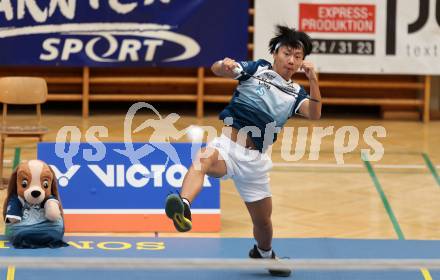 Badminton. 2. Bundesliga. ASKOE Kelag Kaernten gegen WBH Wien. Simon Wang (ASKOE Kelag Kaernten). Klagenfurt, am 15.2.2025.
Foto: Kuess
---
pressefotos, pressefotografie, kuess, qs, qspictures, sport, bild, bilder, bilddatenbank