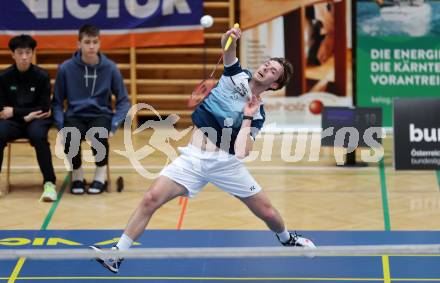 Badminton. 2. Bundesliga. ASKOE Kelag Kaernten gegen WBH Wien. Gasper Krivec  (ASKOE Kelag Kaernten). Klagenfurt, am 15.2.2025.
Foto: Kuess
---
pressefotos, pressefotografie, kuess, qs, qspictures, sport, bild, bilder, bilddatenbank