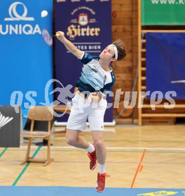 Badminton. 2. Bundesliga. ASKOE Kelag Kaernten gegen WBH Wien. Felix Steinwender (ASKOE Kelag Kaernten). Klagenfurt, am 15.2.2025.
Foto: Kuess
---
pressefotos, pressefotografie, kuess, qs, qspictures, sport, bild, bilder, bilddatenbank