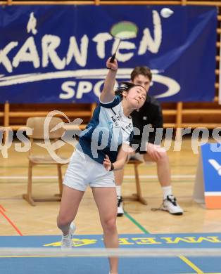 Badminton. 2. Bundesliga. ASKOE Kelag Kaernten gegen WBH Wien.   Miranda Zhang (ASKOE Kelag Kaernten). Klagenfurt, am 15.2.2025.
Foto: Kuess
---
pressefotos, pressefotografie, kuess, qs, qspictures, sport, bild, bilder, bilddatenbank