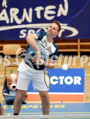 Badminton. 2. Bundesliga. ASKOE Kelag Kaernten gegen WBH Wien.  Bernhard Kreuzer (ASKOE Kelag Kaernten). Klagenfurt, am 15.2.2025.
Foto: Kuess
---
pressefotos, pressefotografie, kuess, qs, qspictures, sport, bild, bilder, bilddatenbank