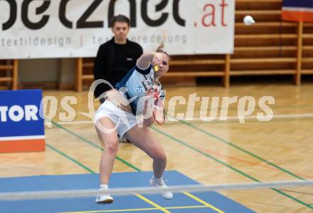 Badminton. 2. Bundesliga. ASKOE Kelag Kaernten gegen WBH Wien. Laura Hasenbichler  (ASKOE Kelag Kaernten). Klagenfurt, am 15.2.2025.
Foto: Kuess
---
pressefotos, pressefotografie, kuess, qs, qspictures, sport, bild, bilder, bilddatenbank