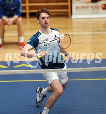 Badminton. 2. Bundesliga. ASKOE Kelag Kaernten gegen WBH Wien. Gasper Krivec (ASKOE Kelag Kaernten). Klagenfurt, am 15.2.2025.
Foto: Kuess
---
pressefotos, pressefotografie, kuess, qs, qspictures, sport, bild, bilder, bilddatenbank