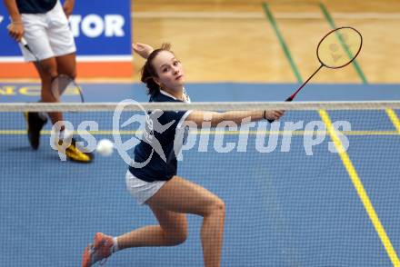 Badminton. 2. Bundesliga. ASKOE Kelag Kaernten gegen WBH Wien. Elina Wutte  (ASKOE Kelag Kaernten). Klagenfurt, am 15.2.2025.
Foto: Kuess
---
pressefotos, pressefotografie, kuess, qs, qspictures, sport, bild, bilder, bilddatenbank