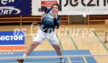 Badminton. 2. Bundesliga. ASKOE Kelag Kaernten gegen WBH Wien. Emanuel Kraiger (ASKOE Kelag Kaernten). Klagenfurt, am 15.2.2025.
Foto: Kuess
---
pressefotos, pressefotografie, kuess, qs, qspictures, sport, bild, bilder, bilddatenbank