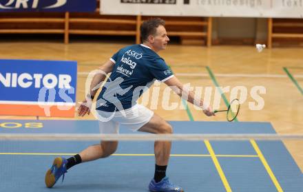 Badminton. 2. Bundesliga. ASKOE Kelag Kaernten gegen WBH Wien. Bernhard Kreuzer (ASKOE Kelag Kaernten). Klagenfurt, am 15.2.2025.
Foto: Kuess
---
pressefotos, pressefotografie, kuess, qs, qspictures, sport, bild, bilder, bilddatenbank