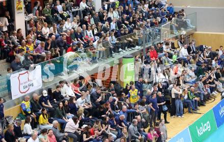 Volleyball. Cupfinale. SK Aich/Dob gegen Hypo Tirol Volleyballteam.   Fans (Aich/Dob). Bleiburg, 16.2.2025.
Foto: Kuess
---
pressefotos, pressefotografie, kuess, qs, qspictures, sport, bild, bilder, bilddatenbank