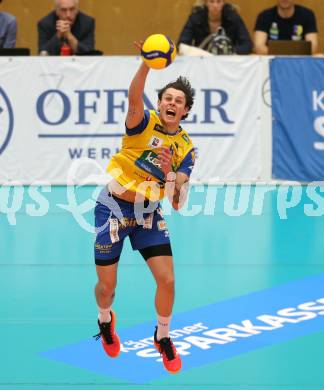 Volleyball. Cupfinale. SK Aich/Dob gegen Hypo Tirol Volleyballteam.  Henrique Adami  (Aich/Dob). Bleiburg, 16.2.2025.
Foto: Kuess
---
pressefotos, pressefotografie, kuess, qs, qspictures, sport, bild, bilder, bilddatenbank