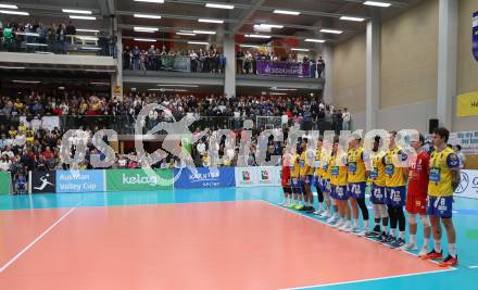 Volleyball. Cupfinale. SK Aich/Dob gegen Hypo Tirol Volleyballteam.   (Aich/Dob). Bleiburg, 16.2.2025.
Foto: Kuess
---
pressefotos, pressefotografie, kuess, qs, qspictures, sport, bild, bilder, bilddatenbank