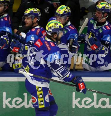 Eishockey ICE Bundesliga. VSV gegen Asiago.  Torjubel Patrick Holway(VSV). Villach, am 21.2..2025
Foto: Kuess
---
pressefotos, pressefotografie, kuess, qs, qspictures, sport, bild, bilder, bilddatenbank