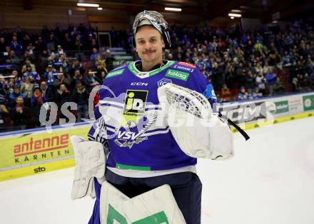 Eishockey ICE Bundesliga. VSV gegen Asiago.  Jean Philippe Lamoureux (VSV). Villach, am 21.2..2025
Foto: Kuess
---
pressefotos, pressefotografie, kuess, qs, qspictures, sport, bild, bilder, bilddatenbank