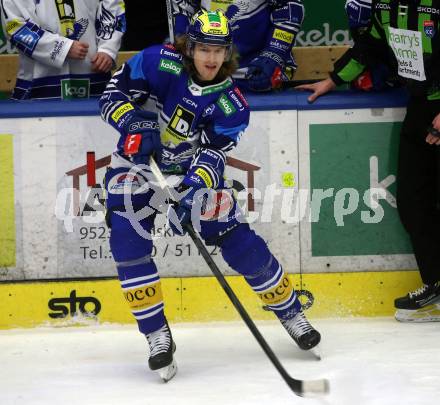 Eishockey ICE Bundesliga. VSV gegen Asiago.  Chase Pearson (VSV). Villach, am 21.2..2025
Foto: Kuess
---
pressefotos, pressefotografie, kuess, qs, qspictures, sport, bild, bilder, bilddatenbank