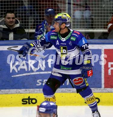 Eishockey ICE Bundesliga. VSV gegen Asiago.  Torjubel John Hughes (VSV). Villach, am 21.2..2025
Foto: Kuess
---
pressefotos, pressefotografie, kuess, qs, qspictures, sport, bild, bilder, bilddatenbank