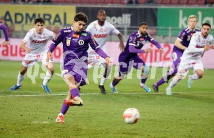 Fussball Bundesliga. SK Austria Klagenfurt gegen GAK. Ben Bobzien  (Klagenfurt). Klagenfurt, am 22.2.2025.
Foto: Kuess
---
pressefotos, pressefotografie, kuess, qs, qspictures, sport, bild, bilder, bilddatenbank