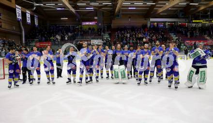 Eishockey ICE Bundesliga. VSV gegen Asiago.  Jubel (VSV). Villach, am 21.2..2025
Foto: Kuess
---
pressefotos, pressefotografie, kuess, qs, qspictures, sport, bild, bilder, bilddatenbank