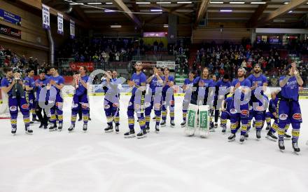 Eishockey ICE Bundesliga. VSV gegen Asiago.  Jubel (VSV). Villach, am 21.2..2025
Foto: Kuess
---
pressefotos, pressefotografie, kuess, qs, qspictures, sport, bild, bilder, bilddatenbank