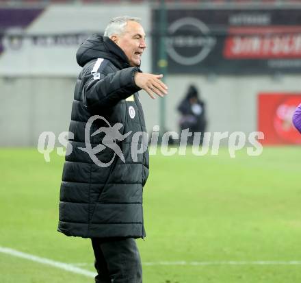 Fussball Bundesliga. SK Austria Klagenfurt gegen GAK.  Trainer Peter Pacult  (Klagenfurt), Klagenfurt, am 22.2.2025.
Foto: Kuess
---
pressefotos, pressefotografie, kuess, qs, qspictures, sport, bild, bilder, bilddatenbank