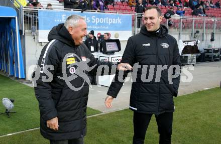 Fussball Bundesliga. SK Austria Klagenfurt gegen GAK. Trainer Peter Pacult  (Klagenfurt), Klagenfurt, am 22.2.2025.
Foto: Kuess
---
pressefotos, pressefotografie, kuess, qs, qspictures, sport, bild, bilder, bilddatenbank