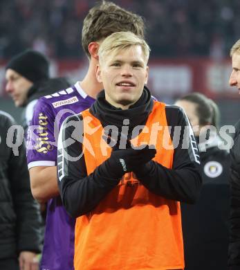 Fussball Bundesliga. SK Austria Klagenfurt gegen GAK. Jonas Kuehn  (Klagenfurt).  Klagenfurt, am 22.2.2025.
Foto: Kuess
---
pressefotos, pressefotografie, kuess, qs, qspictures, sport, bild, bilder, bilddatenbank