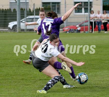 Fussball Frauen. KFV Cup. Sk Austria Klagenfurt gegen Kraig. Annika Buerger (Klagenfurt), Valentina Marie Urabl (Kraig). Klagenfurt, am 27.4.2025.
Foto: Kuess
www.qspictures.net
---
pressefotos, pressefotografie, kuess, qs, qspictures, sport, bild, bilder, bilddatenbank