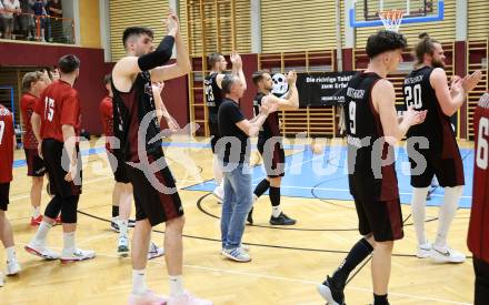 Basketball 2. Liga 2024/2025. Playoffs. F2.   Woerthersee Piraten gegen Mistelbach Mustangs     (Mistelbach). Klagenfurt, am 1.5.2025.
Foto: Kuess


---
pressefotos, pressefotografie, kuess, qs, qspictures, sport, bild, bilder, bilddatenbank