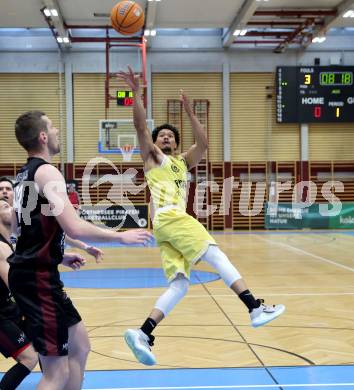 Basketball 2. Liga 2024/2025. Playoffs. F2.   Woerthersee Piraten gegen Mistelbach Mustangs   Marcus Holyfield (Piraten),     Klagenfurt, am 1.5.2025.
Foto: Kuess


---
pressefotos, pressefotografie, kuess, qs, qspictures, sport, bild, bilder, bilddatenbank