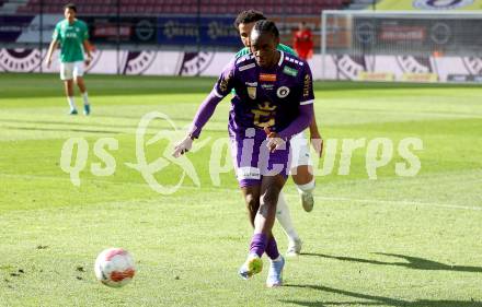 Fussball Bundesliga. SK Austria Klagenfurt gegen WSG Tirol. Dikeni Salifou (SK Austria Klagenfurt).  Klagenfurt, am 10.5.2025.
Foto: Kuess
www.qspictures.net
---
pressefotos, pressefotografie, kuess, qs, qspictures, sport, bild, bilder, bilddatenbank
