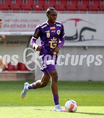 Fussball Bundesliga. SK Austria Klagenfurt gegen WSG Tirol. Dikeni Salifou (SK Austria Klagenfurt). Klagenfurt, am 10.5.2025.
Foto: Kuess
www.qspictures.net
---
pressefotos, pressefotografie, kuess, qs, qspictures, sport, bild, bilder, bilddatenbank