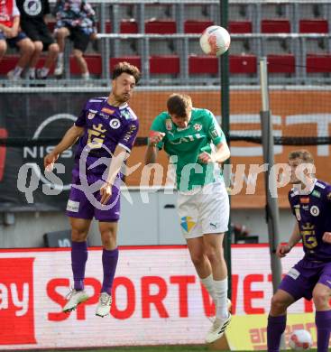 Fussball Bundesliga. SK Austria Klagenfurt gegen WSG Tirol. Simon Straudi (SK Austria Klagenfurt). David Jaunegg (Tirol). Klagenfurt, am 10.5.2025.
Foto: Kuess
www.qspictures.net
---
pressefotos, pressefotografie, kuess, qs, qspictures, sport, bild, bilder, bilddatenbank