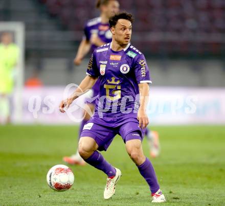 Fussball Bundesliga. SK Austria Klagenfurt gegen TSV Hartberg. Simon Straudi  (SK Austria Klagenfurt). Klagenfurt, am 23.5.2025.
Foto: Kuess
www.qspictures.net
---
pressefotos, pressefotografie, kuess, qs, qspictures, sport, bild, bilder, bilddatenbank
