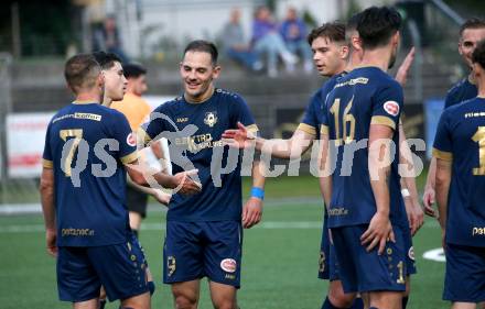 Fussball KÃ¤rntner Liga. Spittal gegen Velden.  Torjubel  Tom Zurga  (Velden). Spittal, am 5.6.2025.
Foto: Kuess
---
pressefotos, pressefotografie, kuess, qs, qspictures, sport, bild, bilder, bilddatenbank