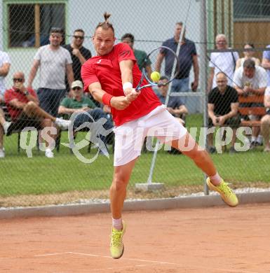 Tennis Bundesliga. Strassburg gegen Mauthausen.  Deni Zmak  (Strassburg). Strassburg, am 6.6.2025.
Foto: Kuess
---
pressefotos, pressefotografie, kuess, qs, qspictures, sport, bild, bilder, bilddatenbank