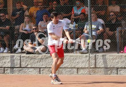 Tennis Bundesliga. Strassburg gegen Mauthausen. Sebastian Ofner (Strassburg). Strassburg, am 6.6.2025.
Foto: Kuess


---
pressefotos, pressefotografie, kuess, qs, qspictures, sport, bild, bilder, bilddatenbank