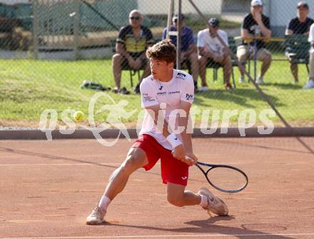 Tennis Bundesliga. Strassburg gegen Mauthausen.  Sebastian Sorger (Strassburg). Strassburg, am 6.6.2025.
Foto: Kuess
---
pressefotos, pressefotografie, kuess, qs, qspictures, sport, bild, bilder, bilddatenbank